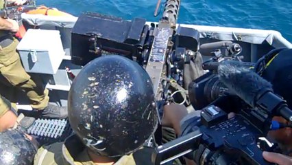 Israel’s naval patrols the coast