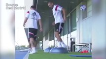 James Rodriguez trains with Real Madrid for the first time