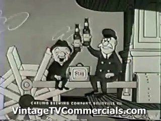 2 Classic 1950's Mr Magoo Animated Stag Beer Commercials