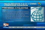 Unen su voz de condena a Israel el G77 + China y el MNOAL