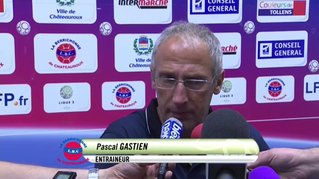 Conférence de presse Châteauroux - ESTAC Troyes (0-1) : Pascal GASTIEN (LBC) - Jean-Marc FURLAN (ESTAC) - 2014/2015