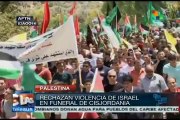 Funeral de palestino se torna protesta contra 