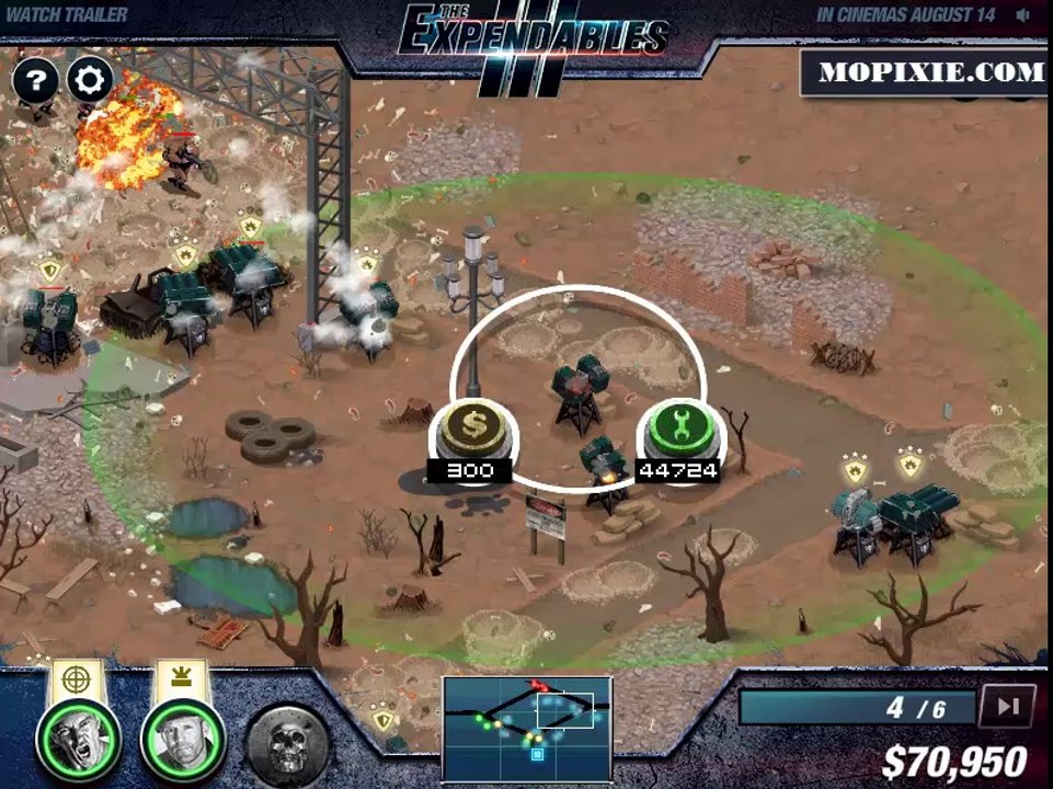 The Expendables 3 TD Game - Mopixie.com