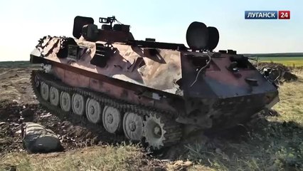 Destroyed Ukrainian Army in Luhansk 28 July 2014 разбитая техника украинская
