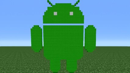 Minecraft Tutorial: How To Make The Android Logo