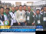 Boxer Amir Khan was there in Glasgow to support Pakistani Players specially Boxer Mohammad Waseem