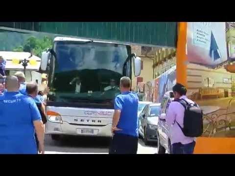 Dimaro (TN) - L'arrivo del Napoli, stagione 2014 (17.07.14)