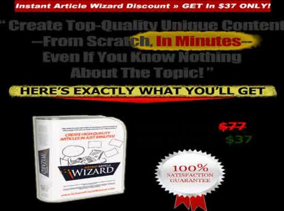 Instant Article Wizard - Create high quality articles