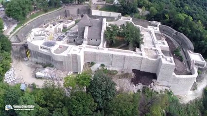 Cetatea de Scaun a Sucevei (filmare aeriană)
