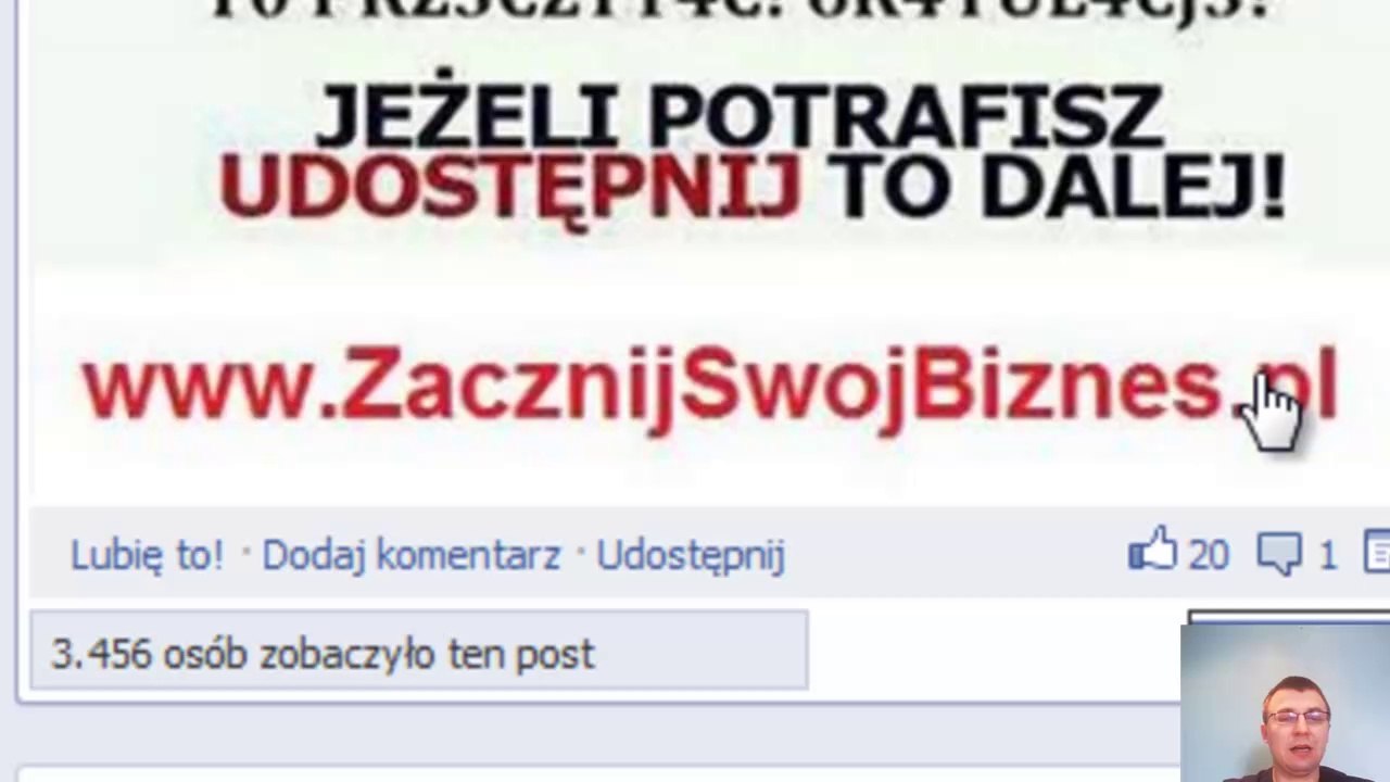 Reklama postu na fanpage facebook, reklama fanpage