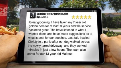 Bonejour Pet Grooming Salon Barrington         Exceptional         Five Star Review by Susan S.