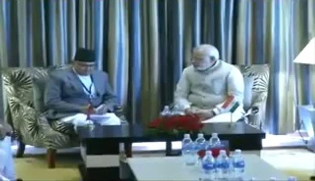PM Modi meets Nepal Foreign Minister Mahendra Bahadur Pandey