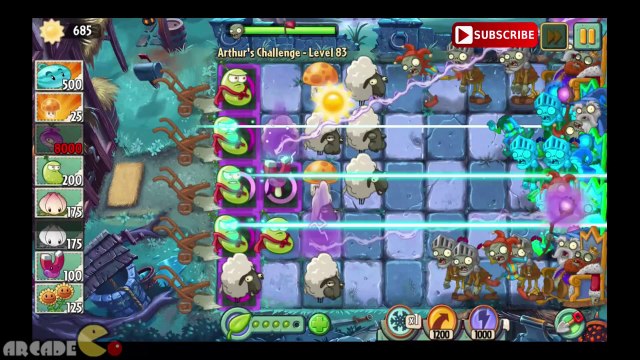 Plants Vs Zombies 2 Dark Ages Part 2 Arthur's Challenge 85 New Highest Level Nailed It