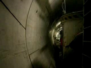 Arrivee du train technique au tunnelier