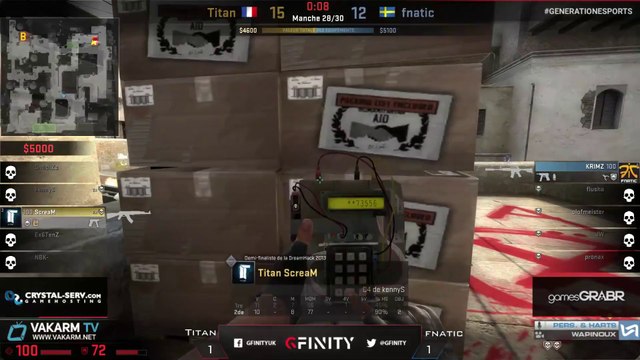 GFinity - Last round Titan vs Fnatic - Scream