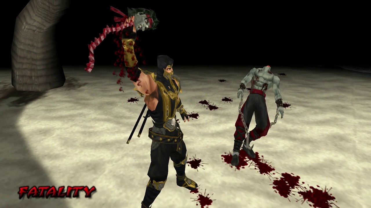 Mortal Kombat Unchained [PSP] - Scorpion's Fatalities