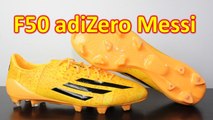 Messi Adidas F50 adiZero 2014 Unboxing & On Feet