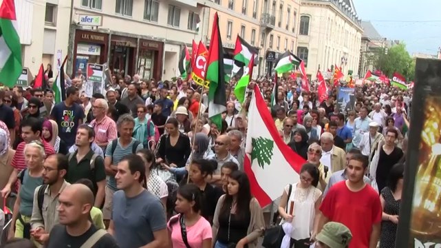 2000 manifestants à Grenoble le 2 août : Gaza, Grenoble est avec toi !