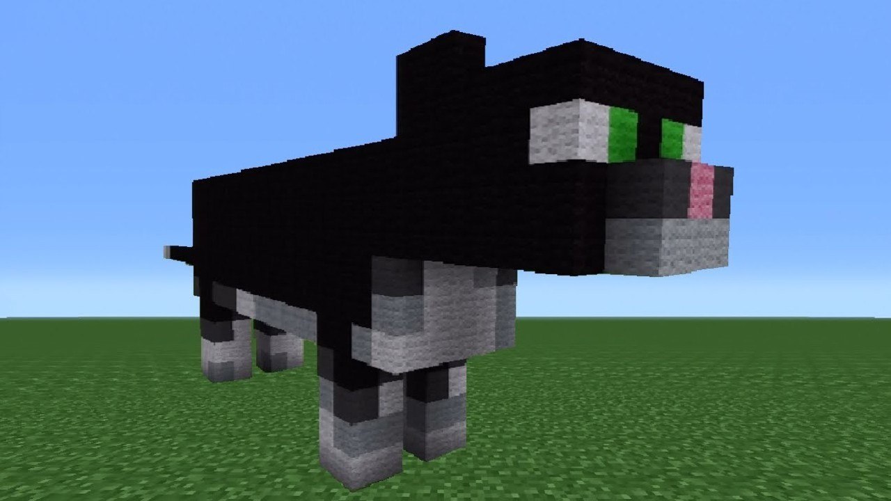Minecraft Tutorial: How To Make A Cat Statue