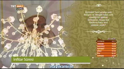 Hüsnü Doğan İnfitar suresi Ramazan 2014