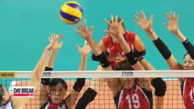 Korean women's volleyball teams loses 1-3 to Serbia