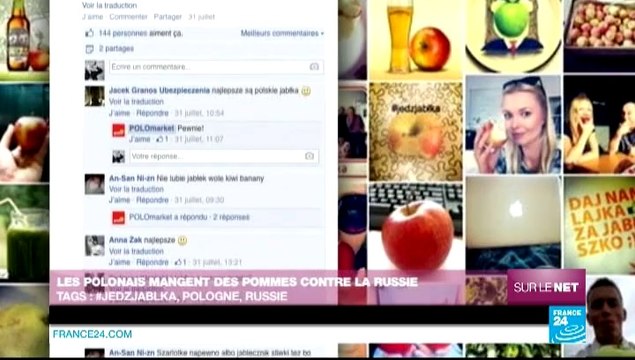 Sur le Net - Les Polonais mangent des pommes contre la Russie