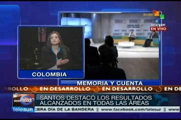 Juan Manuel Santos enumera sus logros como presidente