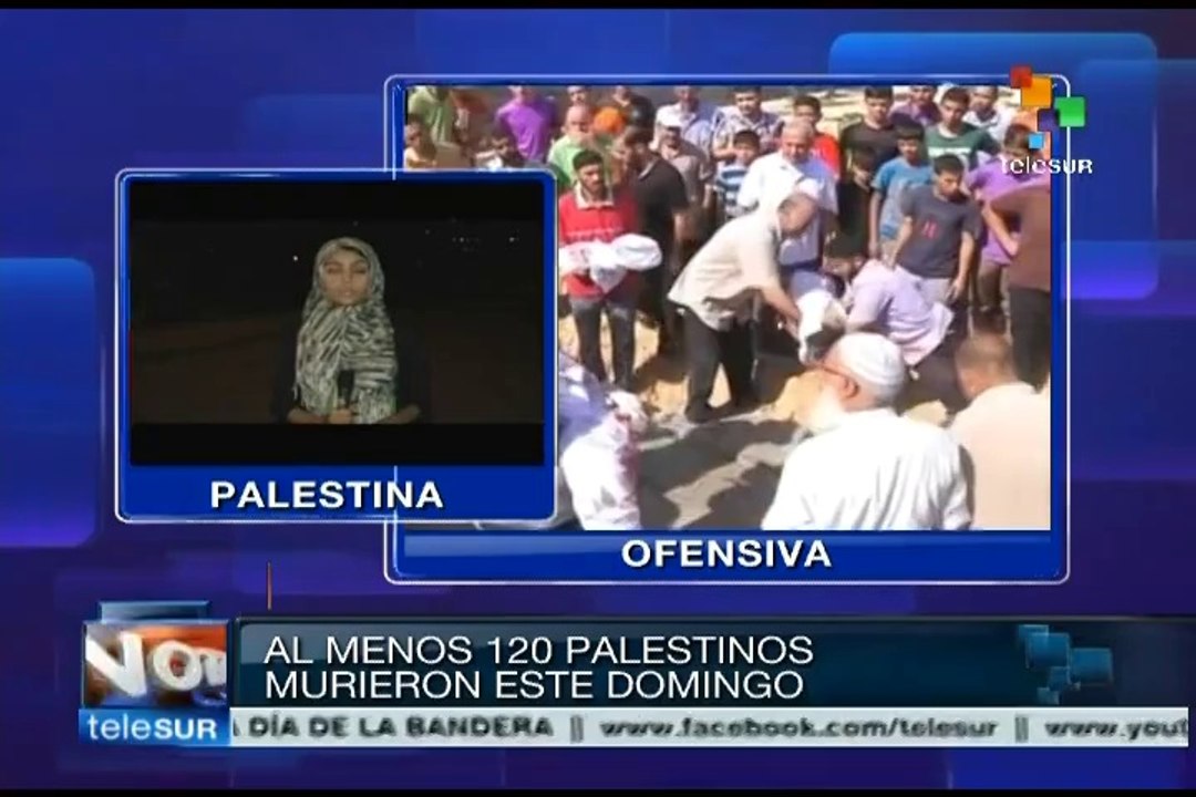 Domingo sangriento en Gaza, ejército israelí mata a 120 palestinos
