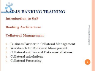 Sap is banking training