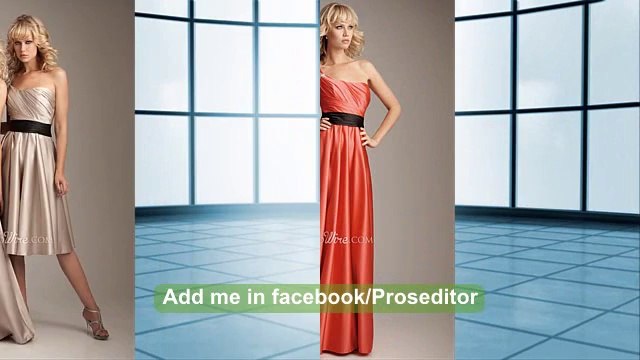 Zipper Back Bridesmaid Dresses and gowns