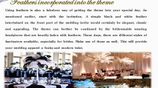 The ever trendy Black and White wedding theme