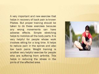 Exercise can keep medicines away