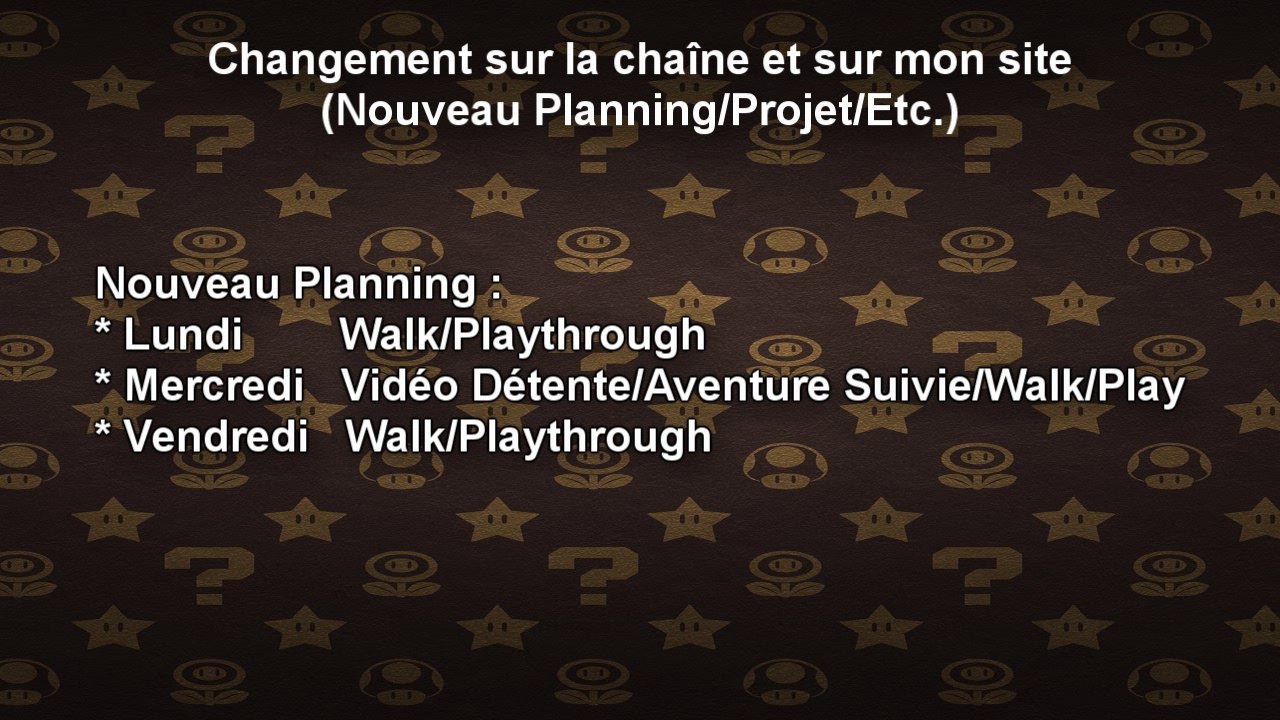 [Annonce] Vacances, Changement et Publicité pour des gens :p