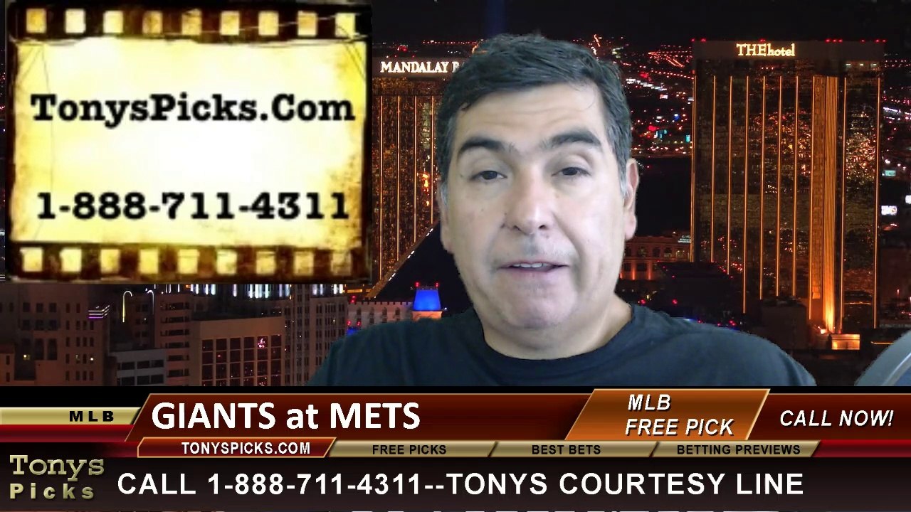 MLB Pick Prediction New York Mets vs. San Francisco Giants  Odds Preview 8-4-2014