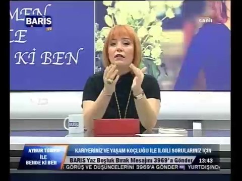 Aynur Tümen - Kişisel Gelişim ve Yaşam Koçu - Bendeki Ben - 03.12.2012 - Kısım 1