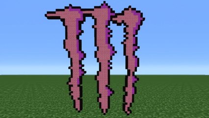 Minecraft Tutorial: How To Make The Monster Logo