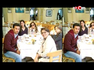 Ranbir Kapoor trying to impress Katrina Kaif and her mother!