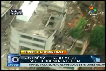 Se desbordan ríos en la República Dominicana por el paso de "Bertha"