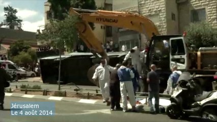 Spectaculaire attaque palestinienne à la pelleteuse à Jerusalem