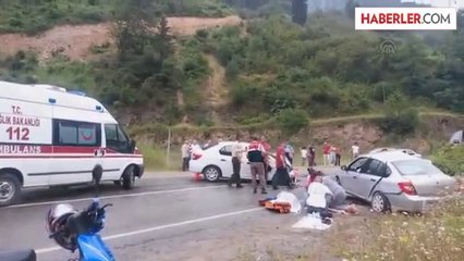 Trabzon'da iki otomobil çarpıştı: 1 ölü, 2 yaralı