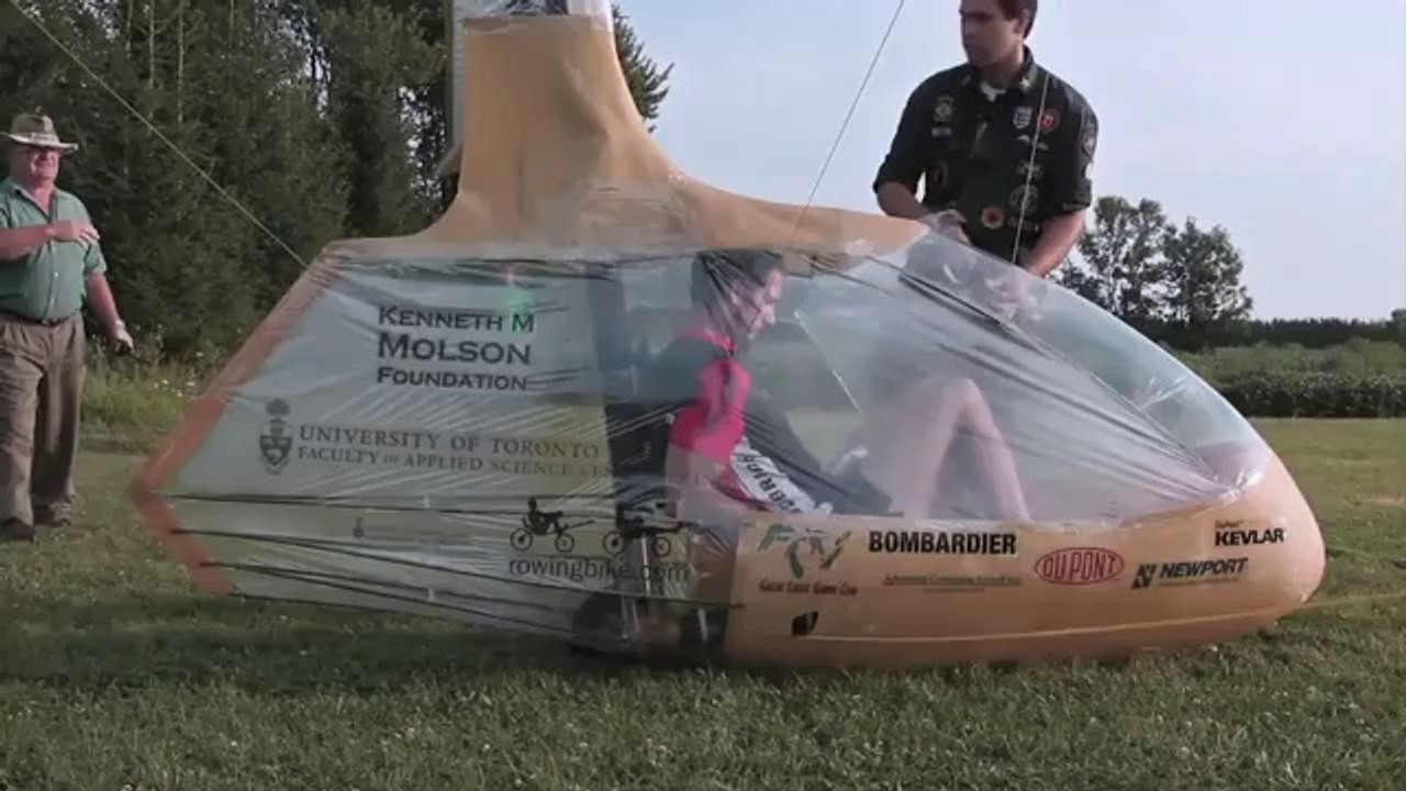 First Ever- Human-powered ornihopter flight