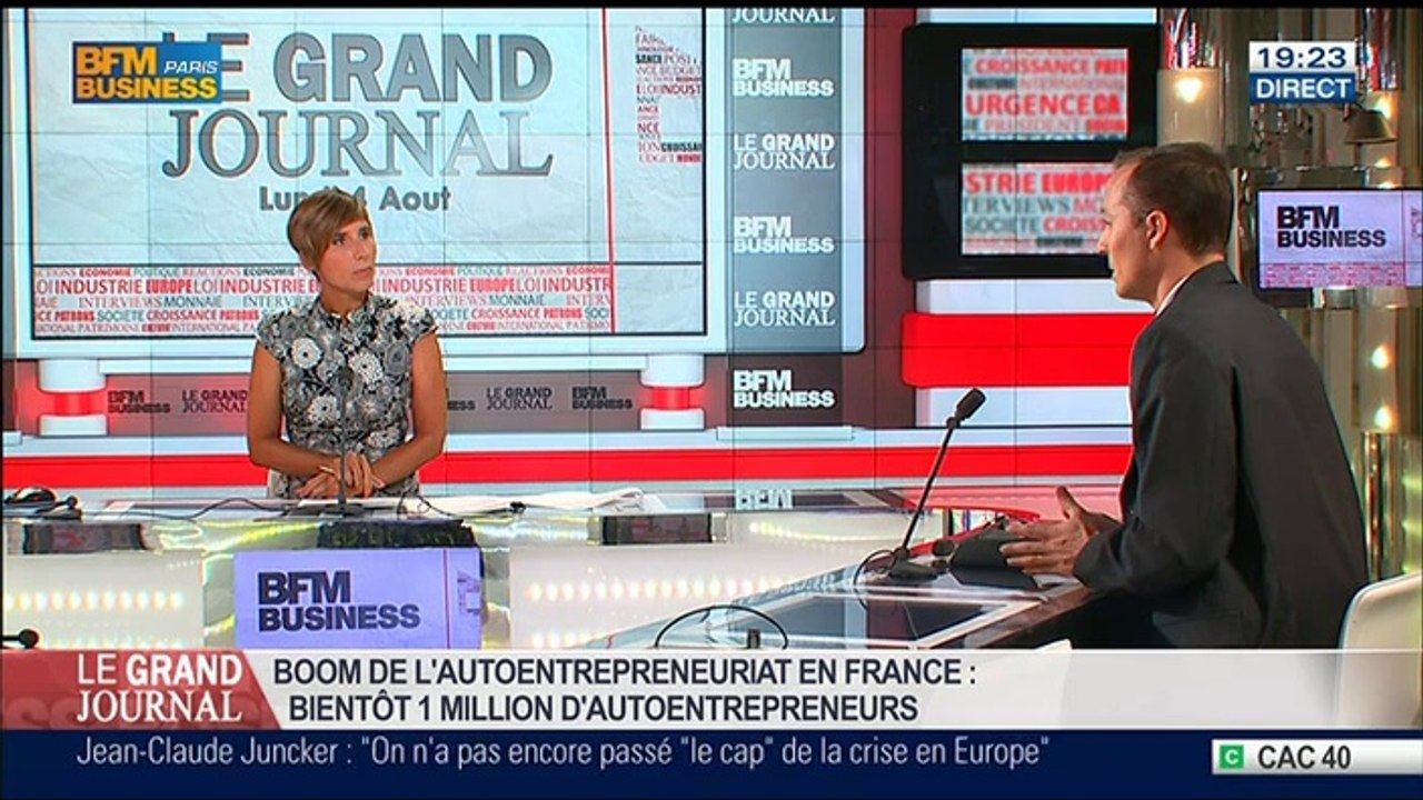 Grégoire Leclercq, président de la Fédération des auto-entrepreneurs, dans Le Grand Journal - 04/08 5/7