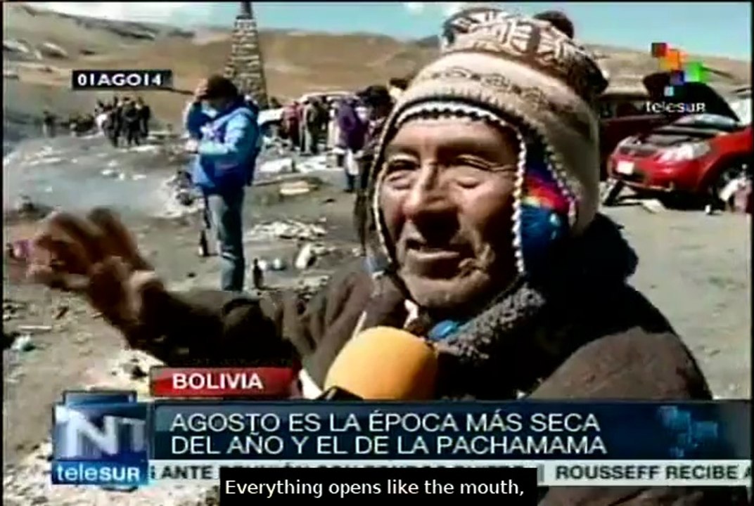 Indigenous Bolivians celebrate Pachamama in the month of August