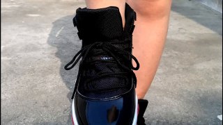 where to buy cheap Air Jordan 11 Retro Bred sports shoes On-Feet Review