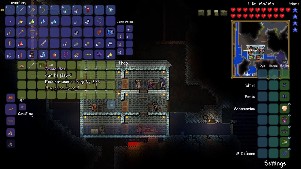 Terraria - Merfolk Challenge! Completely Underwater!