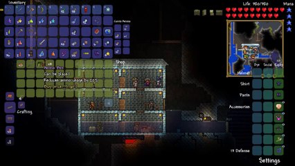 Terraria - Merfolk Challenge! Completely Underwater!