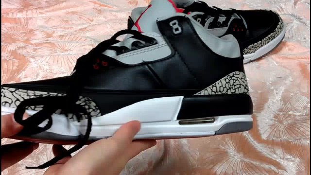 wholesale cheap Air Jordan 3 Black Cement Retro III