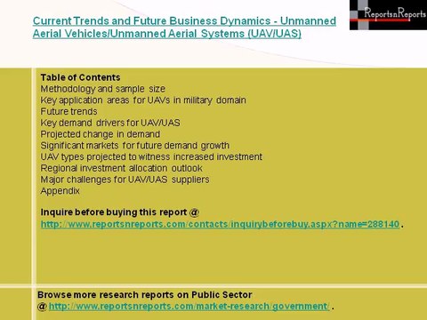 Current Trends and Future Business Dynamics of Unmanned Aerial Vehicles/Unmanned Aerial System