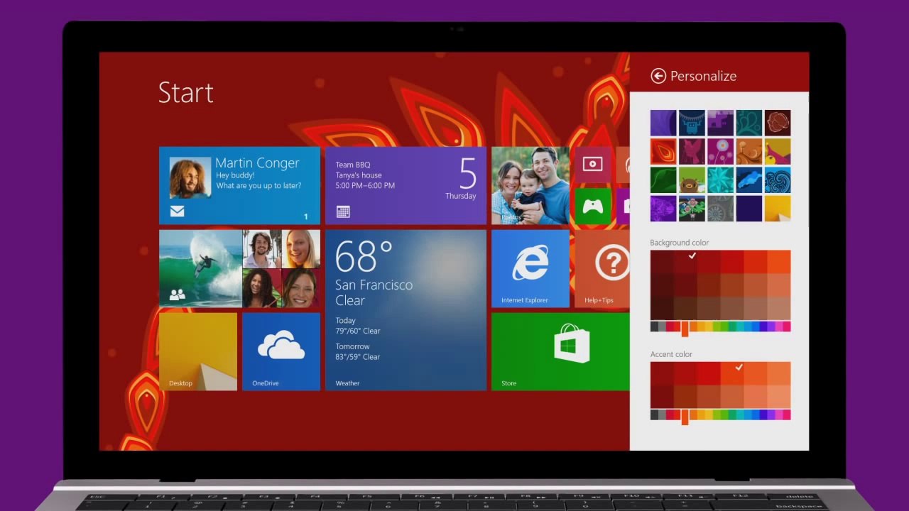 Windows 8.1- Settings charm
