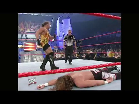 SHAWN MICHAELS vs. ROB VAN DAM( Raw, World Heavywheight Championship)
